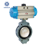 Marine Double Eccentric Pneumatic Actuator Butterfly Valve GB/T3037-94 Q Τύπος