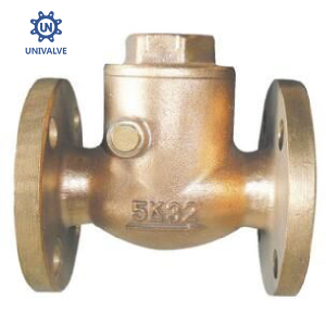 Marine Valve F7371 JIS-5K Bronze Swing Check Valve